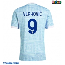 Camisa de Futebol Juventus Dusan Vlahovic #9 Equipamento Secundário 2025-26 Manga Curta